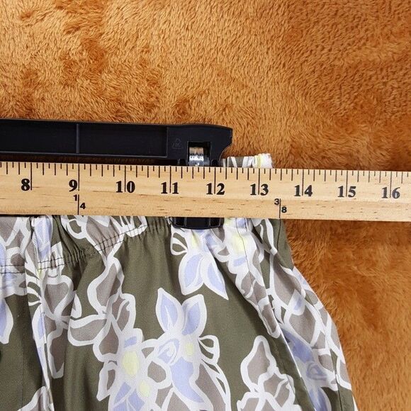 HANRO Shorts Mens Small Green Floral Pull On Drawstring Lightweight DAY & NIGHT - Picture 6 of 9